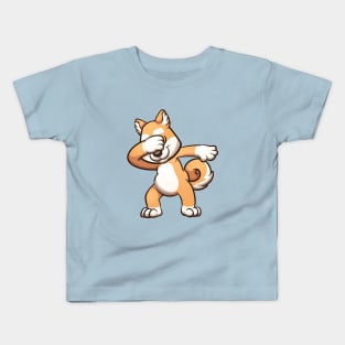 Dabbing Shiba Inu Kids T-Shirt